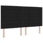 vidaXL Ottoman posteľ s matracom a LED Čierna 180 x 200 cm Látka – Obrázok 3