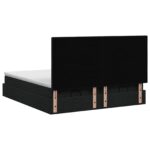 vidaXL Ottoman posteľ s matracom a LED Čierna 160 x 200 cm Látka – Obrázok 8