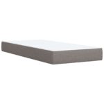 vidaXL Ottoman posteľ s matracom a LED Sivohnedá 160 x 200 cm Látka – Obrázok 5