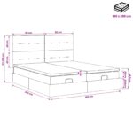 vidaXL Ottoman posteľ s matracom a LED Tmavozelená 180 x 200 cm Zamat – Obrázok 12