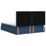 vidaXL Postel s úložným prostorem a matrací Modrá 180 x 200 cm látka – Obrázok 8