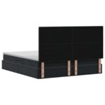 vidaXL Postel s úložným prostorem a matrací Čierna 180 x 200 cm Zamat – Obrázok 9