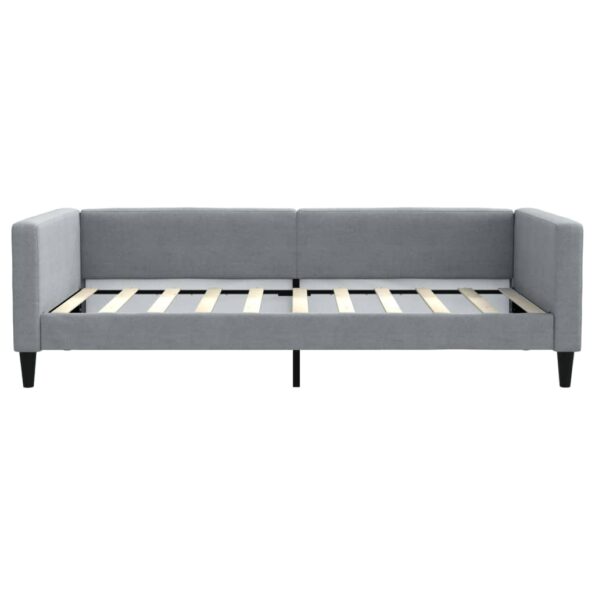 vidaXL Denná posteľ svetlosivá 100x190 cm látka – Obrázok 3