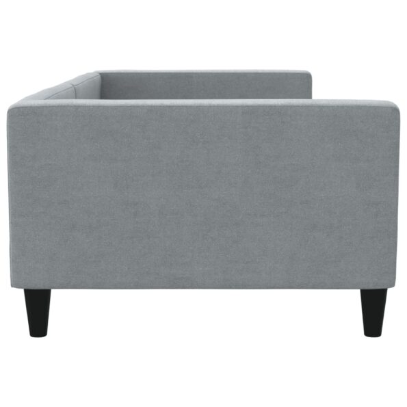 vidaXL Denná posteľ svetlosivá 100x190 cm látka – Obrázok 4