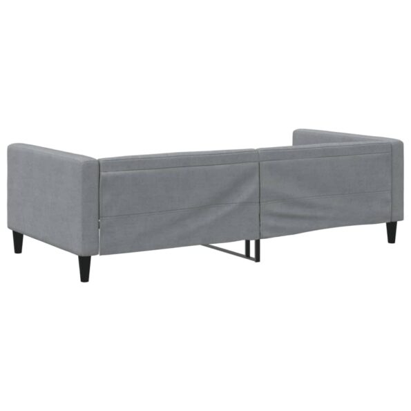 vidaXL Denná posteľ svetlosivá 100x190 cm látka – Obrázok 5