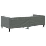 vidaXL Denná posteľ tmavosivá 100x190 cm látka – Obrázok 5