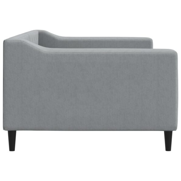 vidaXL Denná posteľ svetlosivá 100x190 cm látka – Obrázok 4