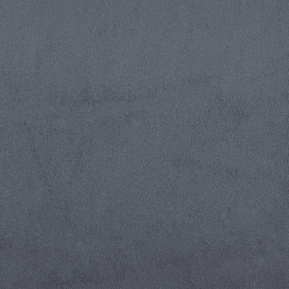 vidaXL Rám postele Dover tmavosivý 100x190 cm zamat – Obrázok 8
