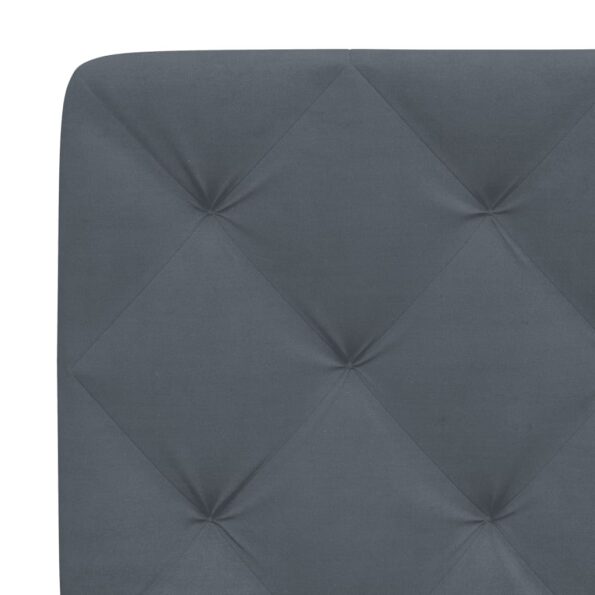 vidaXL Vankúš na čelo postele tmavosivý 137 cm zamat – Obrázok 8