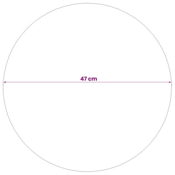 vidaXL Brúsená guľa Ø 47 cm Strieborná Nerezová oceľ 201 – Obrázok 5
