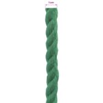 vidaXL Lano Zelená 1 x 1 x 5000 cm Bavlna – Obrázok 5