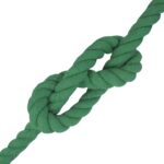 vidaXL Lano Zelená 3 x 3 x 1000 cm Bavlna – Obrázok 3