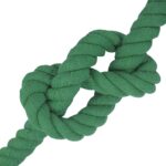 vidaXL Lano Zelená 6 x 6 x 500 cm Bavlna – Obrázok 3