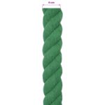 vidaXL Lano Zelená 6 x 6 x 500 cm Bavlna – Obrázok 5