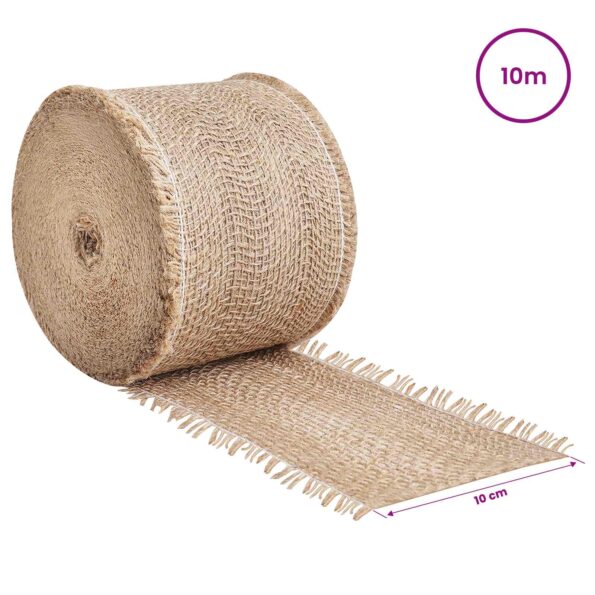 vidaXL Jutový rol Prírodná 10 x 1000 cm – Obrázok 6