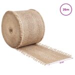 vidaXL Jutový rol Prírodná 10 x 2500 cm – Obrázok 6