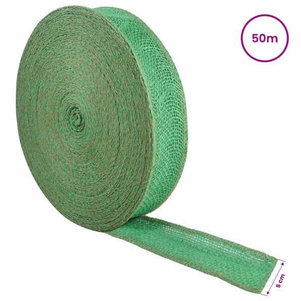 vidaXL Jutový rol Zelená 5 x 5000 cm – Obrázok 6