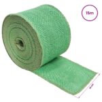 vidaXL Jutový rol Zelená 10 x 1500 cm – Obrázok 6