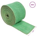 vidaXL Jutový rol Zelená 10 x 2500 cm – Obrázok 6