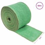 vidaXL Jutový rol Zelená 10 x 5000 cm – Obrázok 6