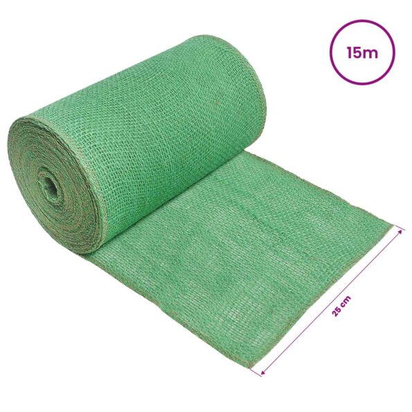 vidaXL Jutový rol Zelená 25 x 1500 cm – Obrázok 6
