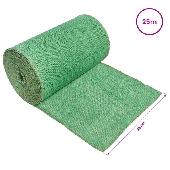 vidaXL Jutový rol Zelená 25 x 2500 cm – Obrázok 6