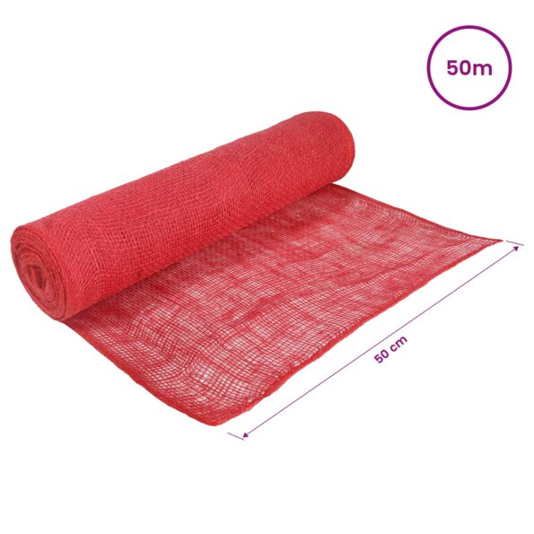 vidaXL Jutový rol Červená 50 x 5000 cm – Obrázok 6
