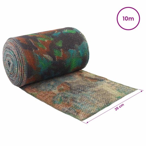 vidaXL Jutový rol Maskáčová 25 x 1000 cm – Obrázok 6