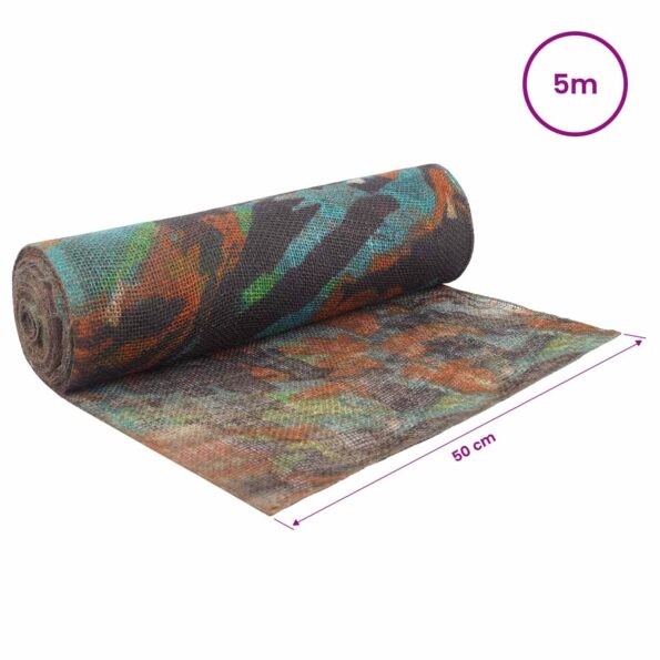vidaXL Jutový rol Maskáčová 50 x 500 cm – Obrázok 6