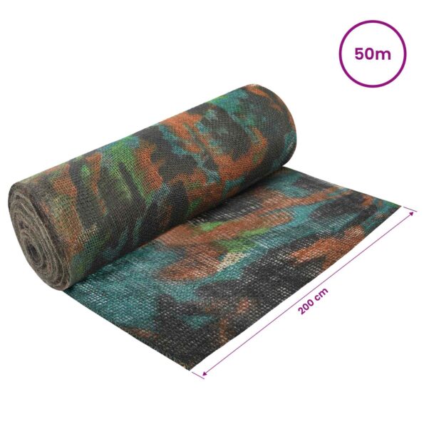 vidaXL Jutový rol Maskáčová 200 x 5000 cm – Obrázok 6