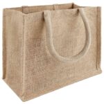 vidaXL Jutové tašky 5 pcs Prírodná 26 x 22 x 14 cm 100% Tossa juta – Obrázok 2