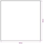 vidaXL Jutový obrúsok Prírodná 140 x 140 cm 100% Tossa juta – Obrázok 6
