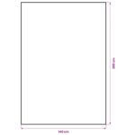 vidaXL Jutový obrúsok Prírodná 140 x 200 cm 100% Tossa juta – Obrázok 6
