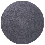 vidaXL Jutové podložky 6 pcs Tmavosivá Ø 30 cm 100% Tossa juta – Obrázok 2