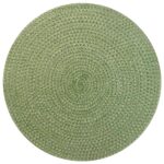 vidaXL Jutové podložky 6 pcs Olivovo zelená Ø 30 cm 100% Tossa juta – Obrázok 2