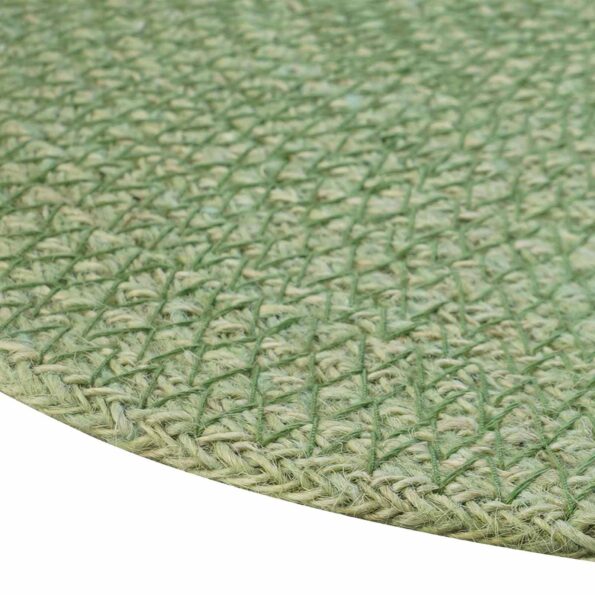 vidaXL Jutové podložky 12 pcs Olivovo zelená Ø 30 cm 100% Tossa juta – Obrázok 3