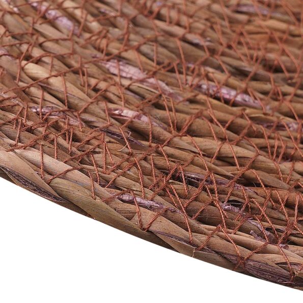 vidaXL Koberčeky z morskej trávy 4 pcs Hnedá Ø 30 cm 100% Morská tráva – Obrázok 3