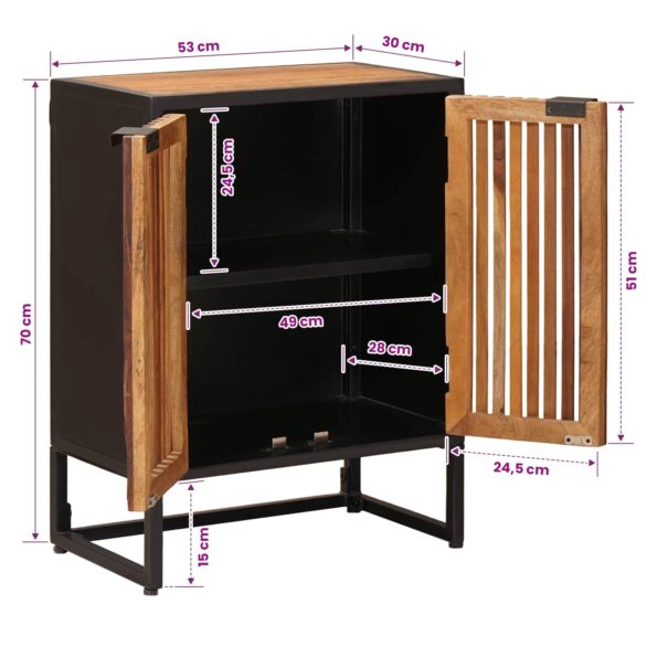 vidaXL Servírovacia skriňa 53 x 30 x 70 cm – Obrázok 11