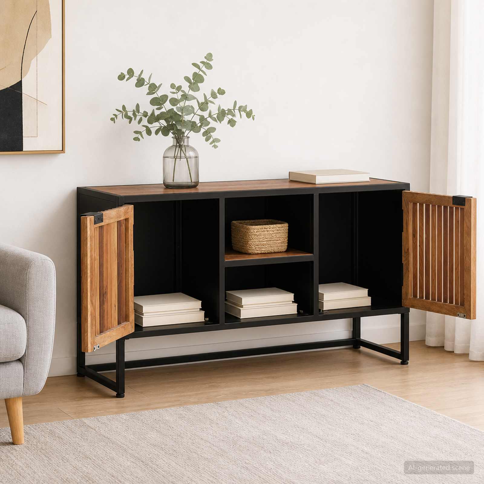 42020090_1.jpg vidaXL Servírovacia skriňa 105 x 30 x 55 cm – Obrázok 1