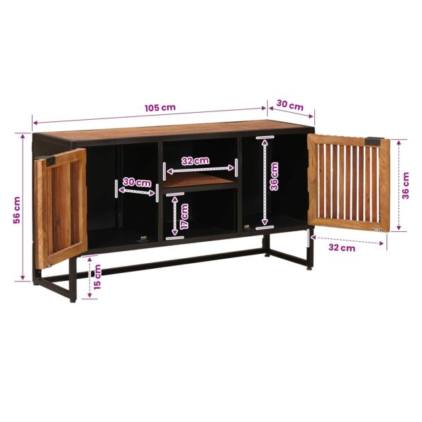 vidaXL Servírovacia skriňa 105 x 30 x 55 cm – Obrázok 11