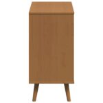 vidaXL Příborník MOLDE Karamele 80 x 40 x 80 cm Borovicový masív – Obrázok 6