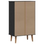 vidaXL Skriňa na topánky MOLDE 59,5 x 35 x 103 cm Borovicový masív – Obrázok 8