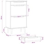 vidaXL Skriňa na topánky MOLDE 59,5 x 35 x 103 cm Borovicový masív – Obrázok 9