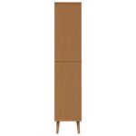vidaXL Knižnica MOLDE 85 x 35 x 170,5 cm Borovicový masív Karamele – Obrázok 6