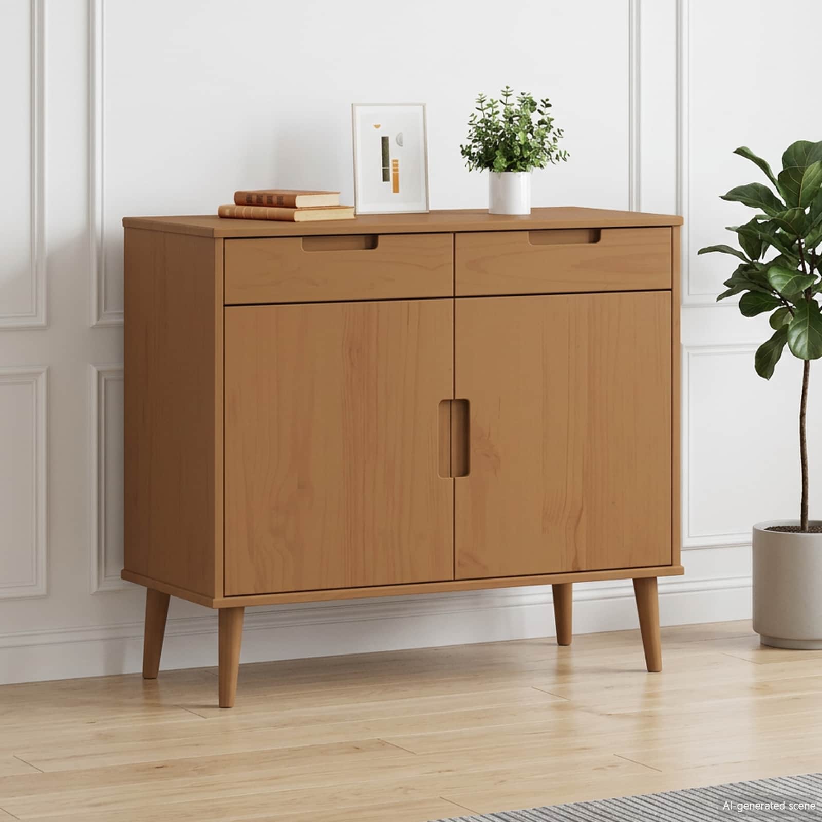 42020946_1.jpg vidaXL Servírovacia skriňa MOLDE Karamele 90 x 40 x 80 cm – Obrázok 1