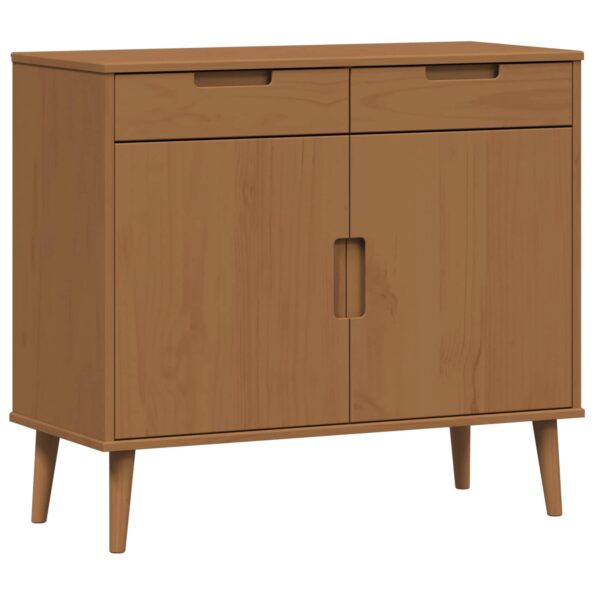 vidaXL Servírovacia skriňa MOLDE Karamele 90 x 40 x 80 cm – Obrázok 2