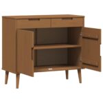 vidaXL Servírovacia skriňa MOLDE Karamele 90 x 40 x 80 cm – Obrázok 3