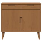 vidaXL Servírovacia skriňa MOLDE Karamele 90 x 40 x 80 cm – Obrázok 4
