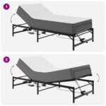 vidaXL Elektrický nastaviteľný rám postele Čierna 80 x 200 cm Oceľ – Obrázok 10