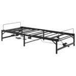 vidaXL Elektrický nastaviteľný rám postele Čierna 90 x 190 cm Oceľ – Obrázok 5